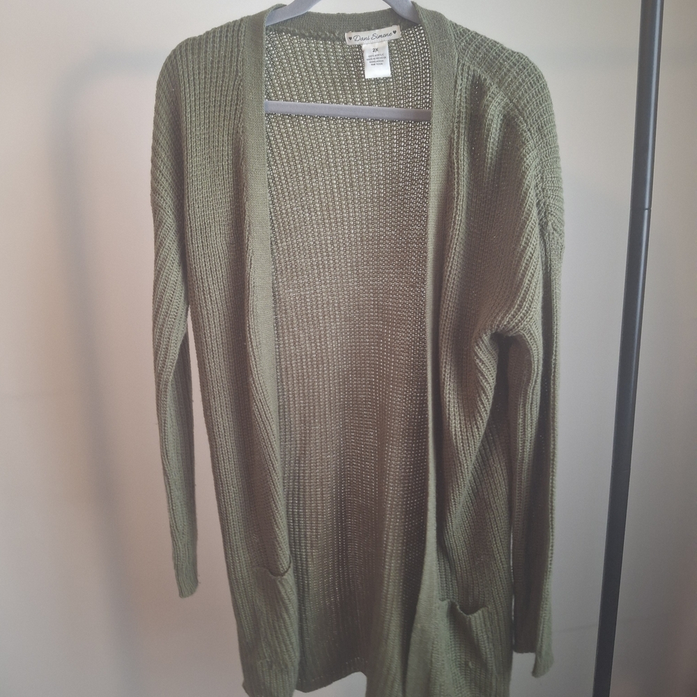 Olive Cardigan Sweater